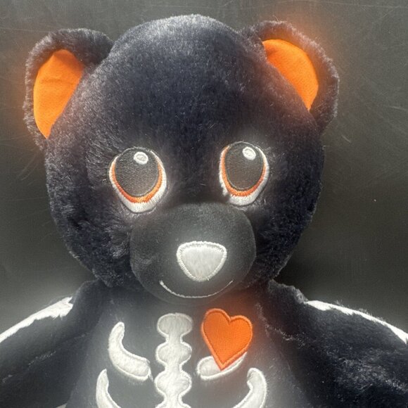 Build-A-Bear BAB Skeleteddy 2017 Halloween Plush Bear Skeleton 16” - Picture 2 of 8